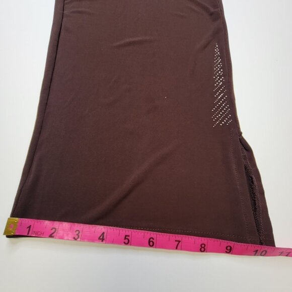 Brown Capris Casual Pants Elastic Waist Pants- Sizes  L/XL and XL/XXL - Picture 9 of 16